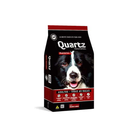 RACAO QUARTZ SUPREME RACAS MEDIAS E GRANDES 24% PROTEINAS 15KG