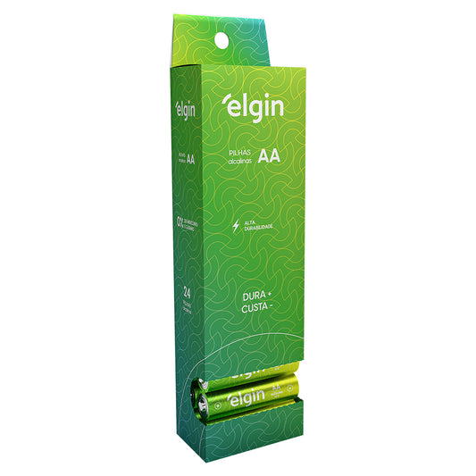 PILHA ALCALINA AA TUBO ELGIN UN