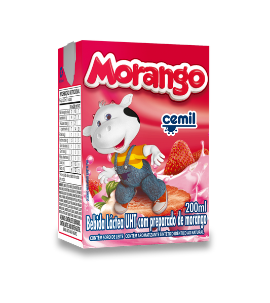 BEBIDA LACTEA CEMIL MORANGO 200ML