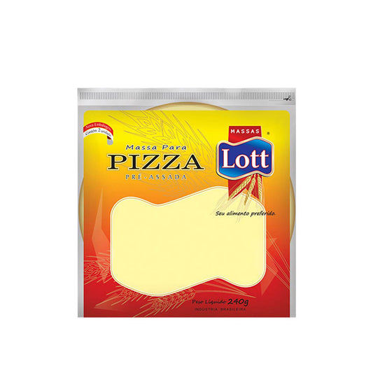 MASSA DE PIZZA C/2 UNIDADE 240G LOTT